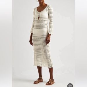 GIMAGUAS - CROCHET KNIT MIDI DRESS